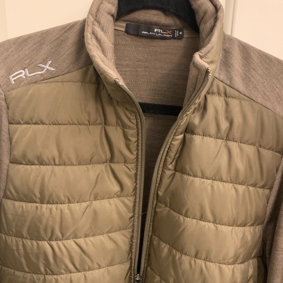rlx golf paneled stretch wool jacket